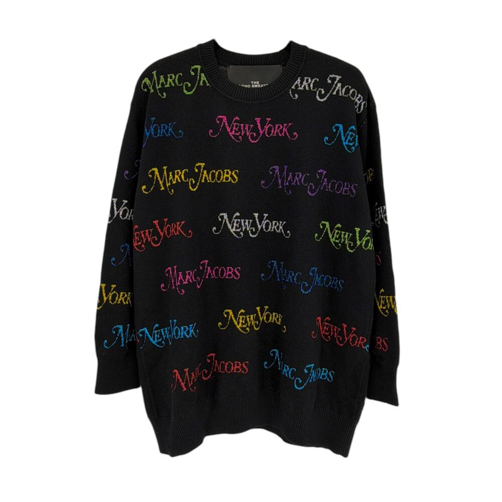 MARC JACOBS x NEW YORK MAGAZINE The Logo Sweater in Black XS